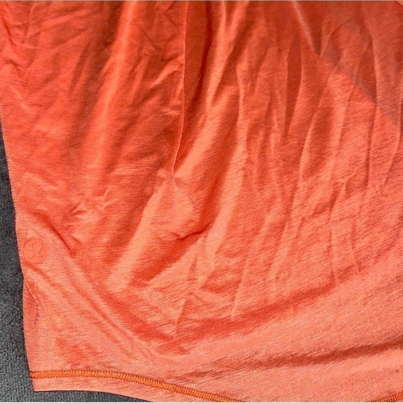 Lululemon Love Tank Pleated Glossy Size 4 Orange Coral Essential Activewear - Picture 7 of 11